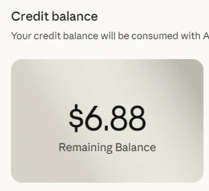 Phase1完了時のClaudeCodeクレジット残高