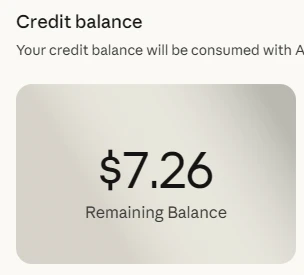 開始前のClaude Codeクレジット残高